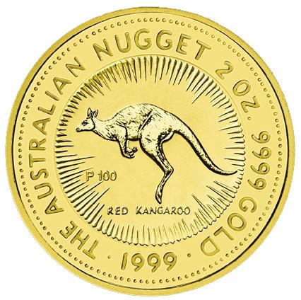 2oz Perth Mint Gold Kangaroo Coin Random Years