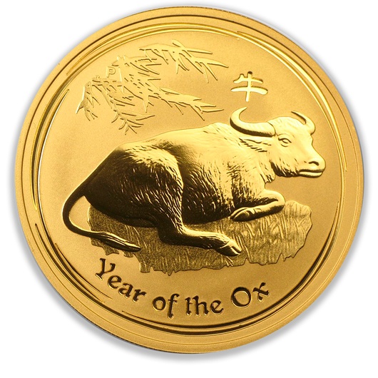 2009 1oz Perth Mint Gold Lunar Ox  Coin Series 2