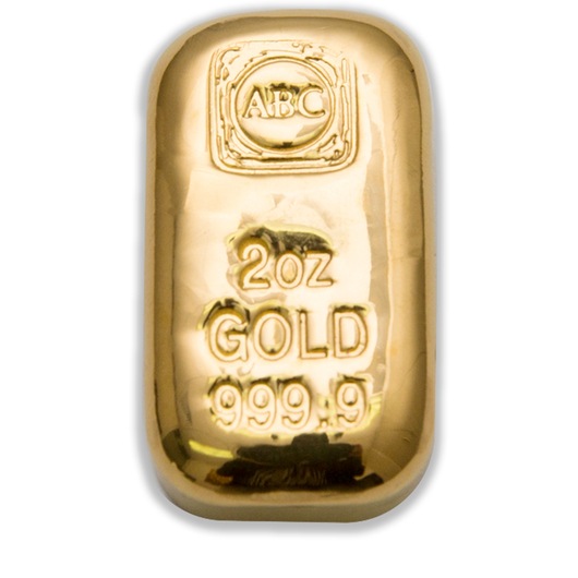 2oz ABC Gold Cast Bar