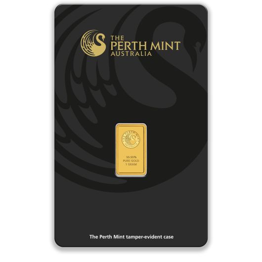 1g Perth Mint Gold Minted Bar