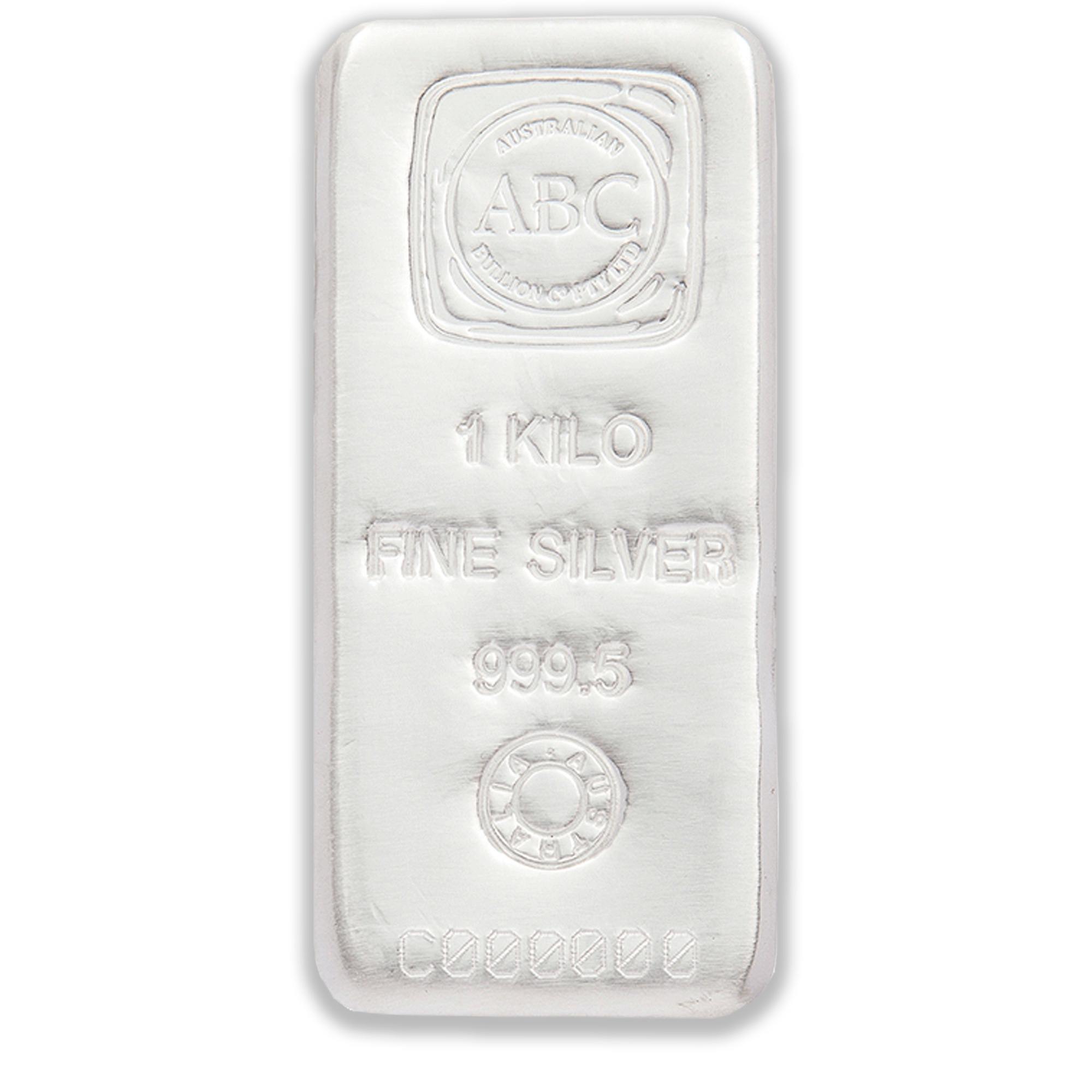 1kg ABC Silver Cast Bar