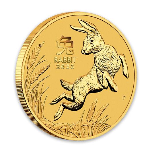 2023 1oz Perth Mint Gold Lunar Rabbit Coin Series 3