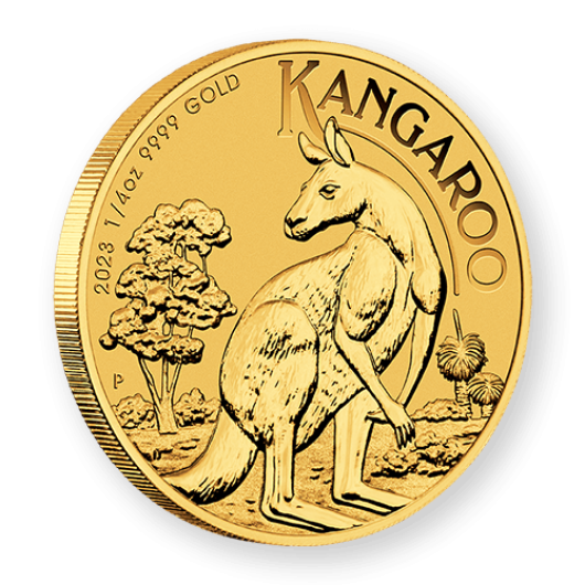 2023 1/4oz Perth Mint Gold Kangaroo Coin
