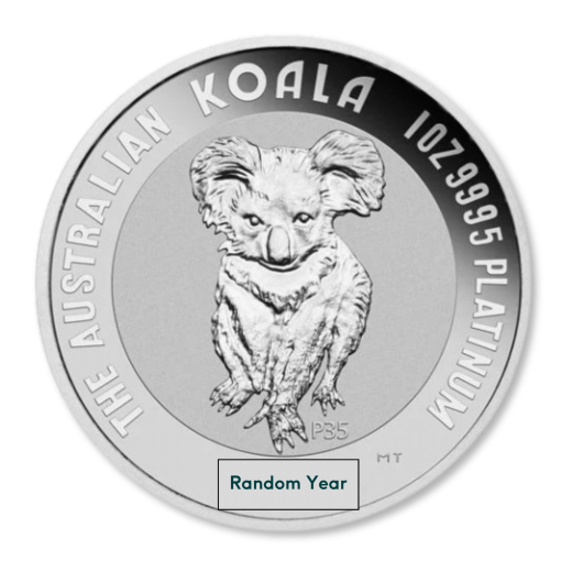 1oz Perth Mint Platinum Koala Coin (Random Year)