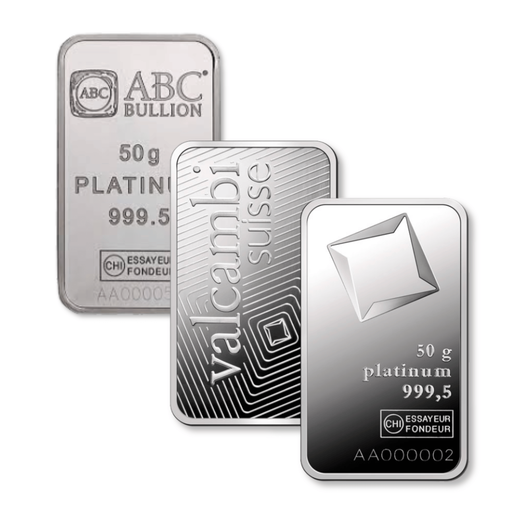 50g Platinum Bar (Secondary Market)