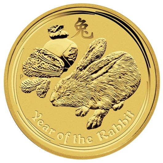 2011 1/20oz Perth Mint Gold Lunar Rabbit Coin Series 2