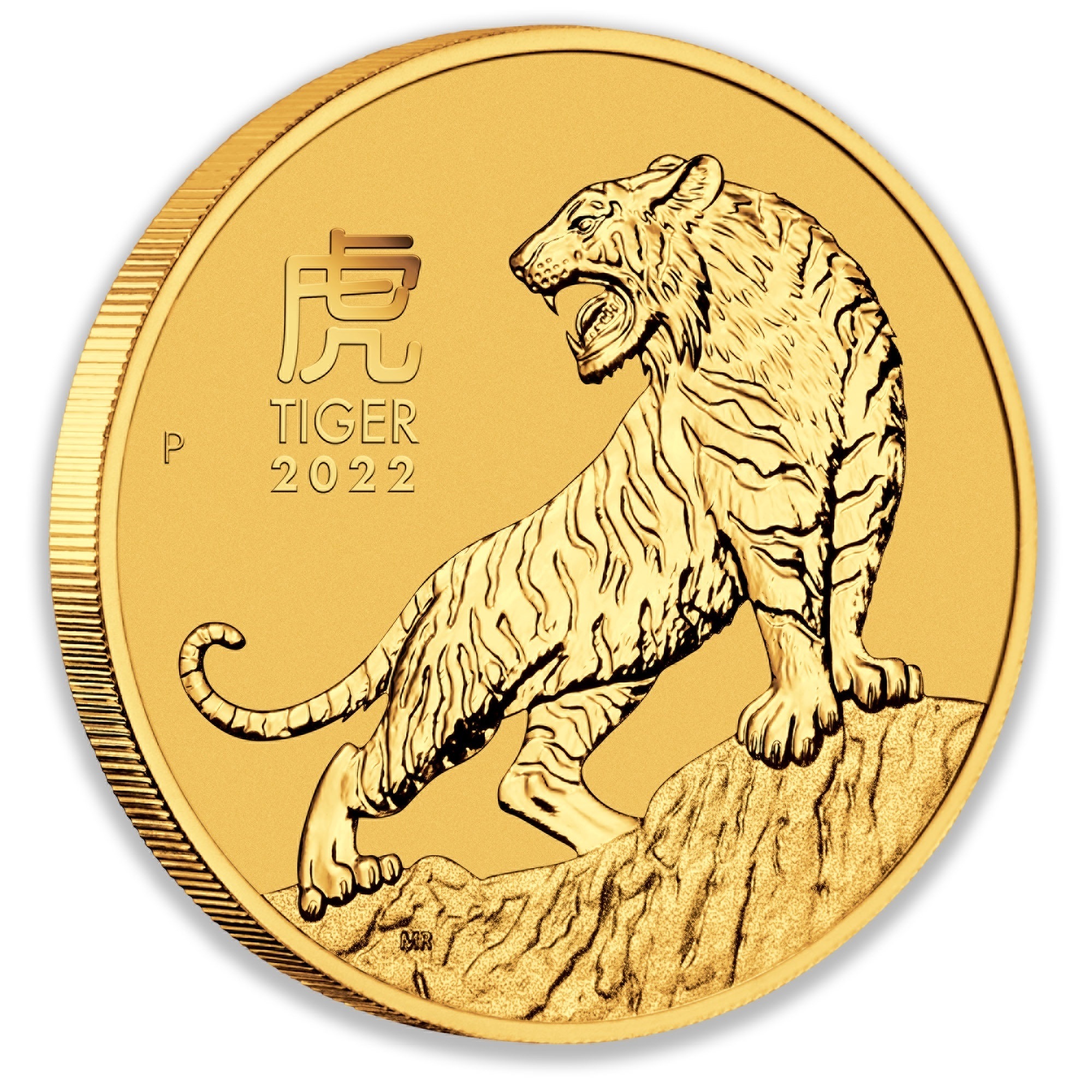 2022 1/10oz Perth Mint Gold Lunar Tiger Coin Series 3