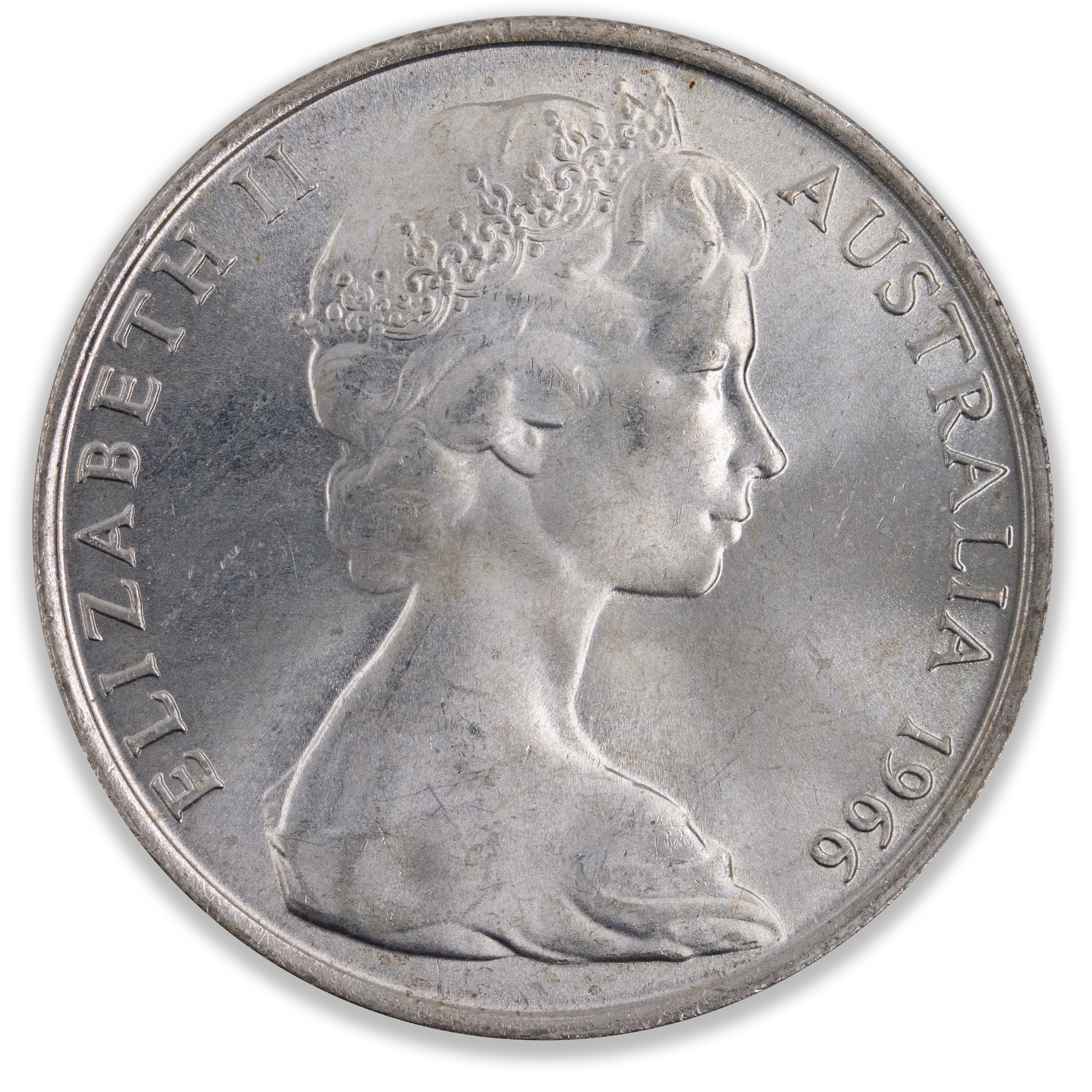 1966 Round 50 Cent Coin
