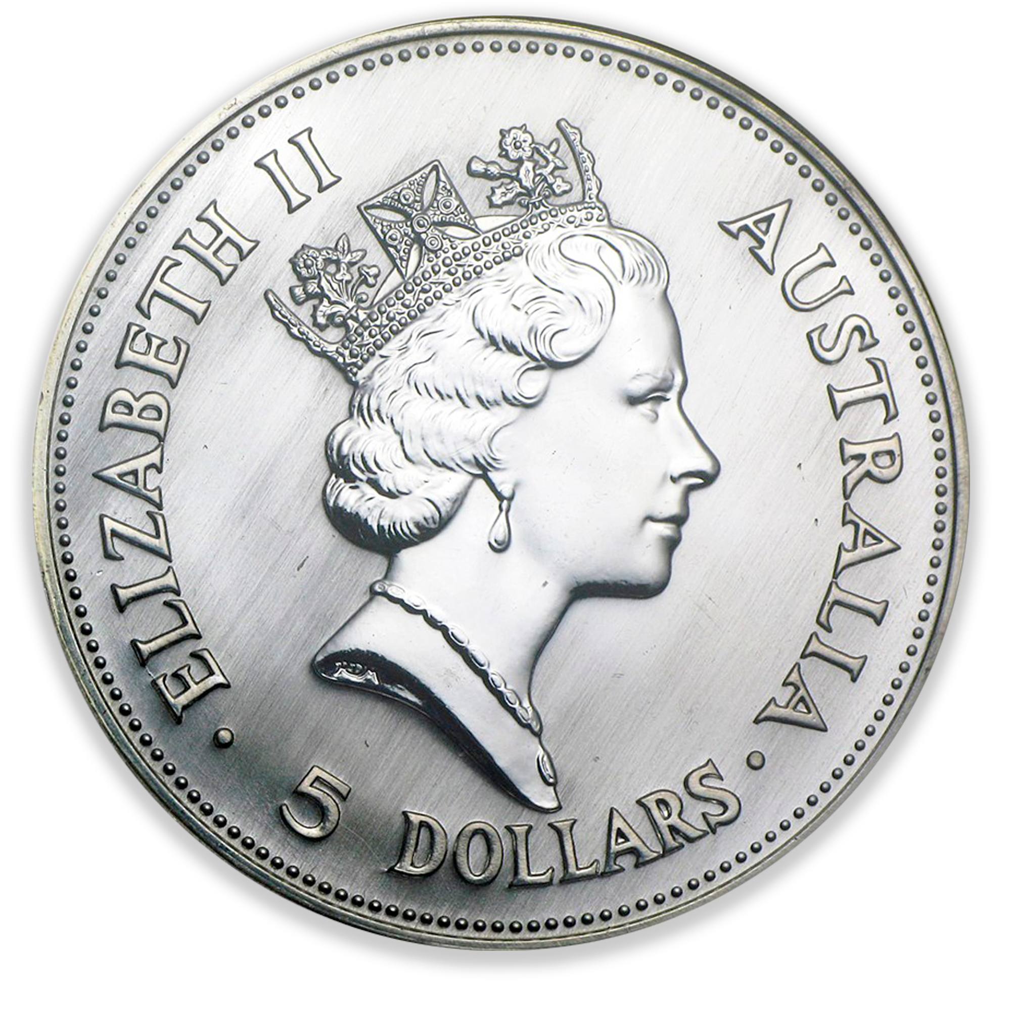 1990 1oz Perth Mint Silver Kookaburra Coin