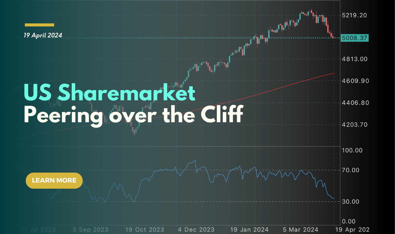 US Sharemarket Peering over the Cliff