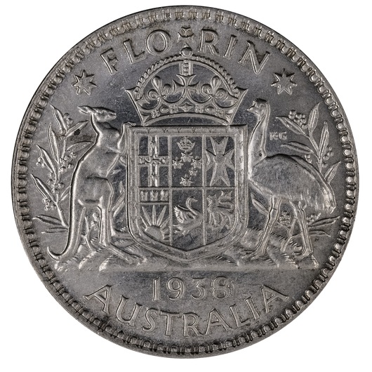 1938 Australian Florin Uncirculated