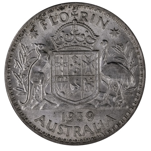 1939 Australian Florin Uncirculated