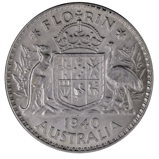 1940 Australian Florin Uncirculated