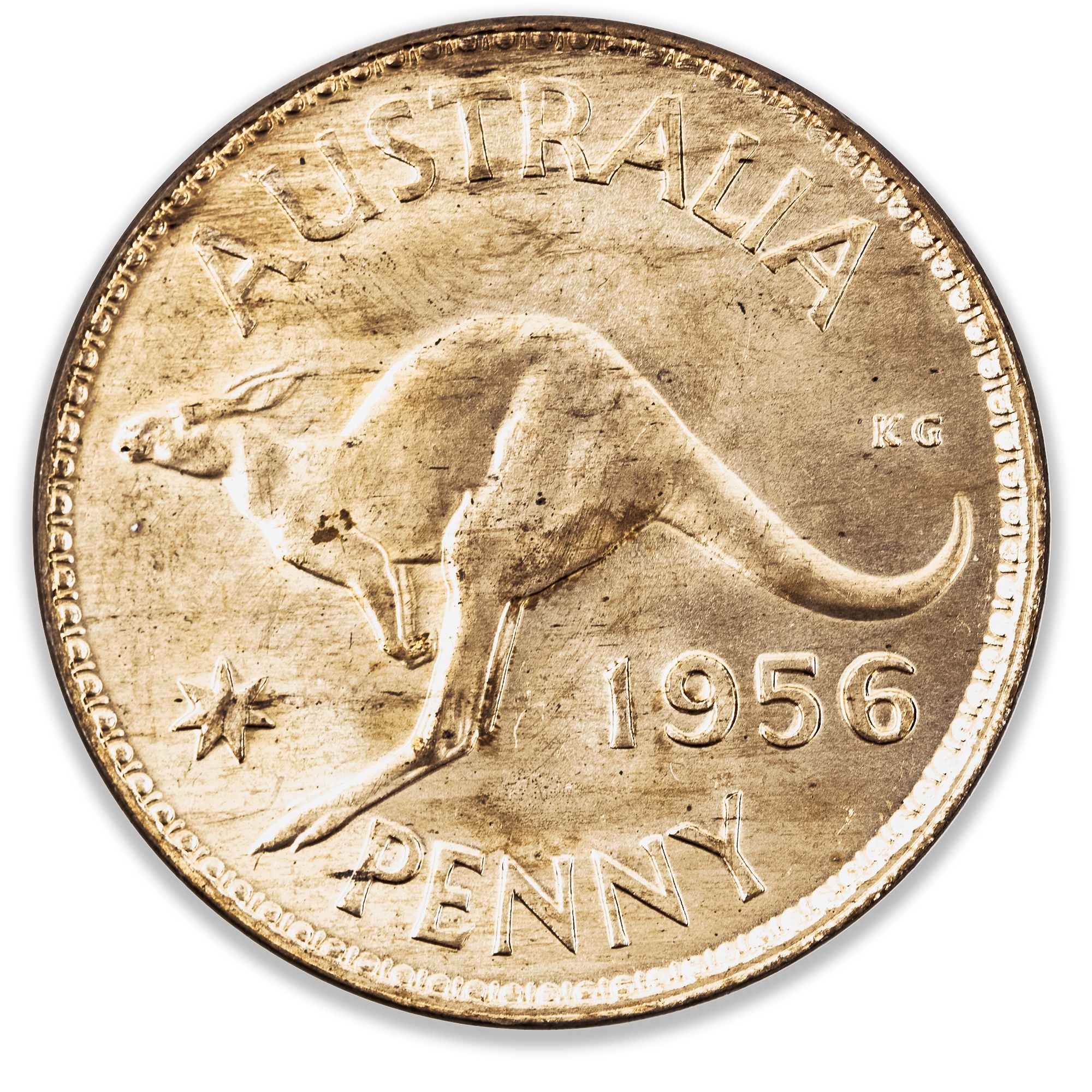 1956M Australian Penny Choice Uncirculated/Gem Unc