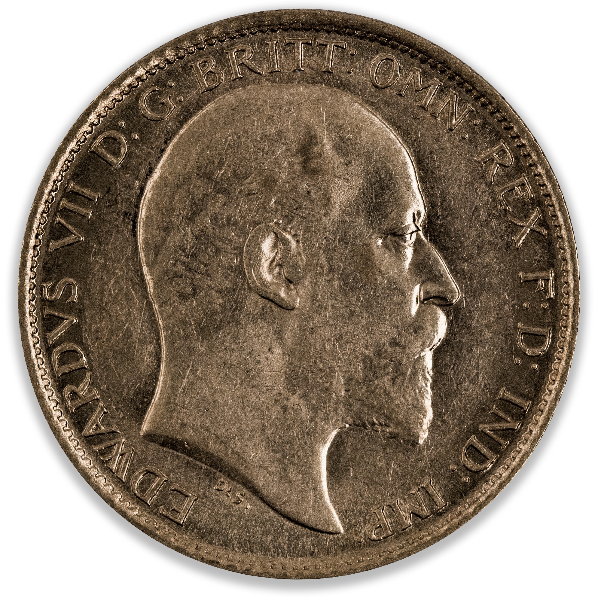 1908S Edward VII Half Sovereign Extra Fine
