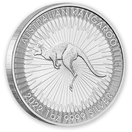 2022 1oz Perth Mint Silver Kangaroo Coin