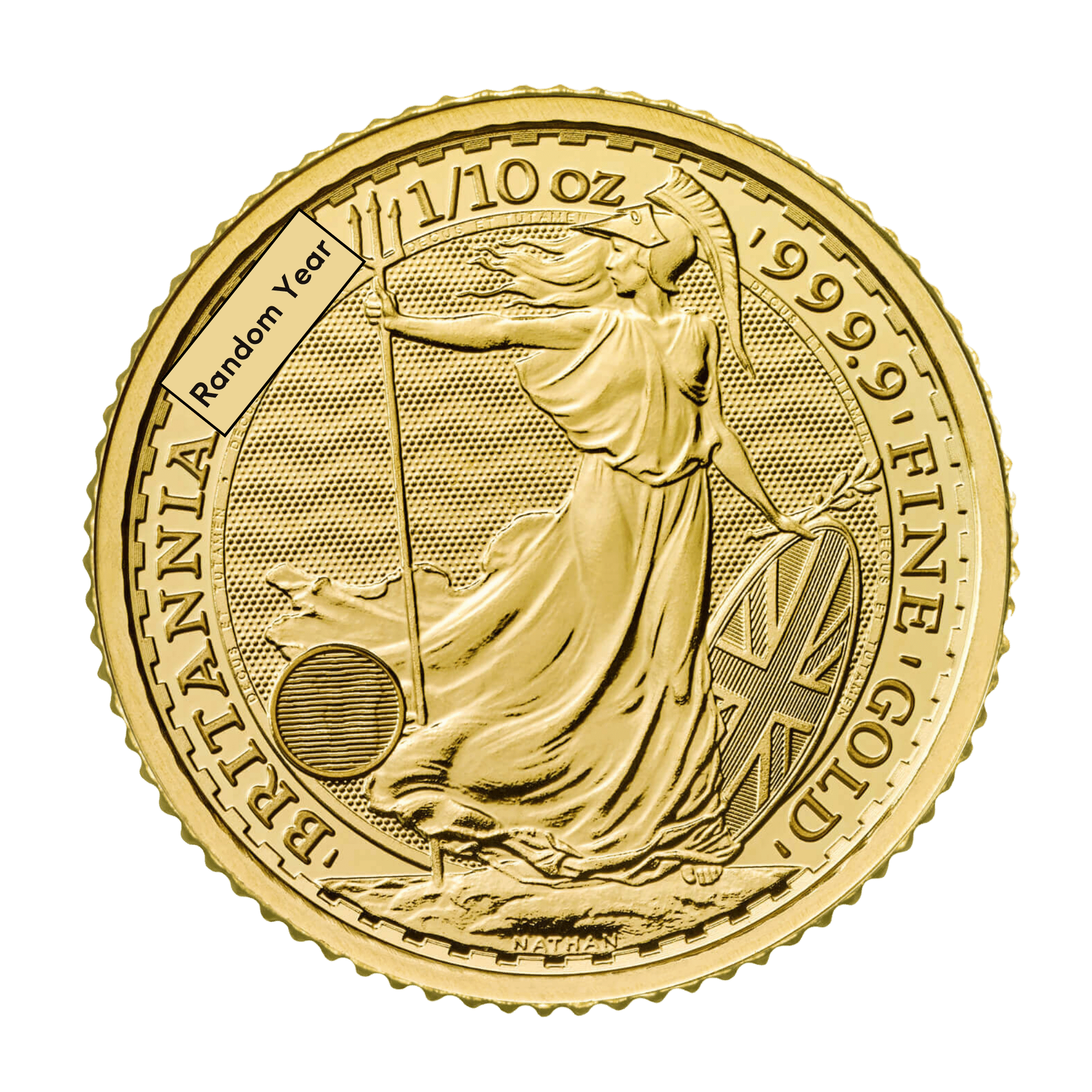 1/10oz Royal Mint Britannia Gold Coin (Random Years)