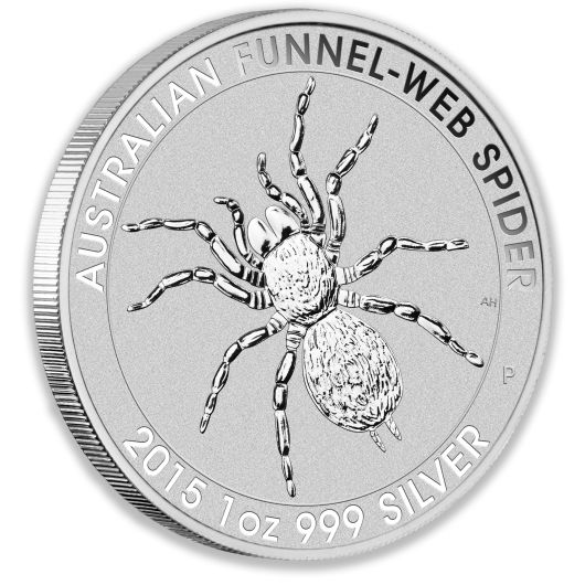 1oz Perth Mint Silver Funnel Web Spider Coin (Secondary)