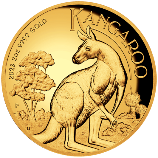 2oz Perth Mint Gold Kangaroo Coin Random Years