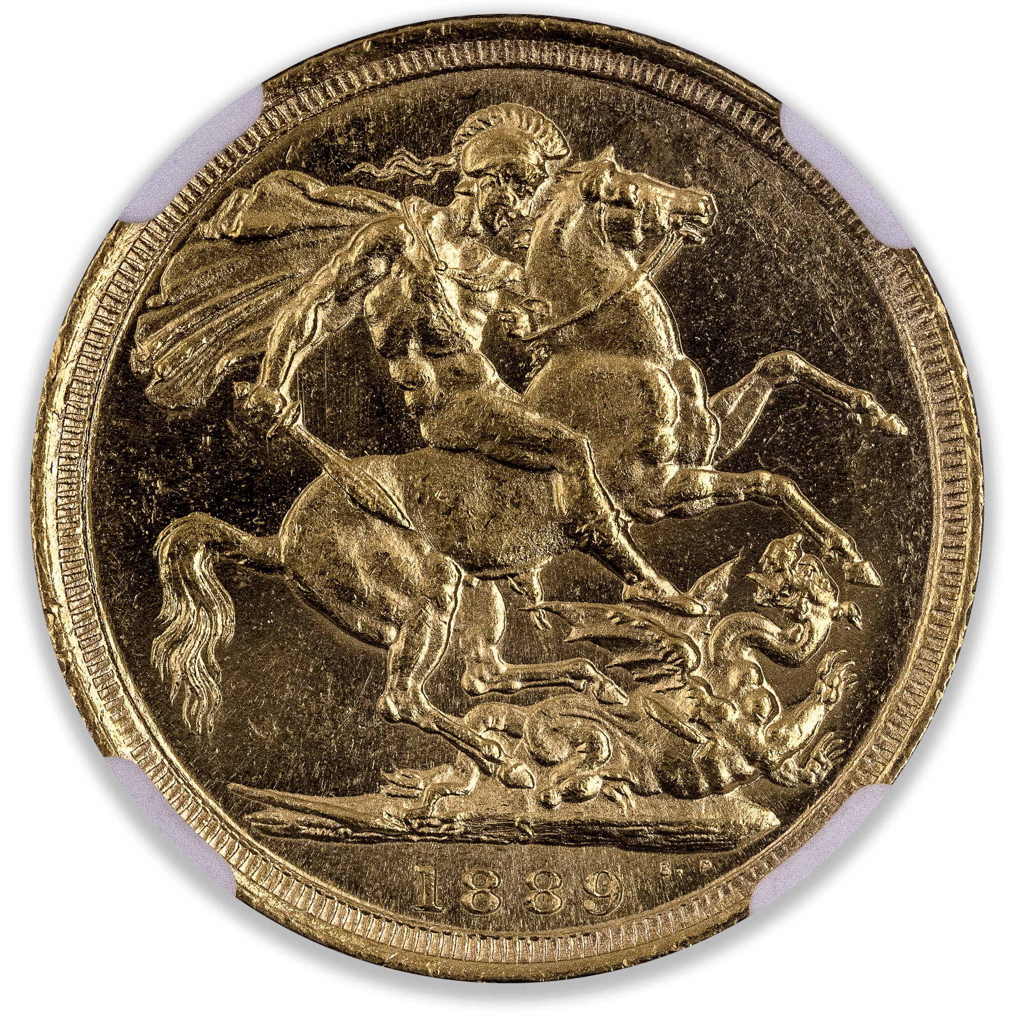 1889S Jubilee Head Sovereign NGC MS63