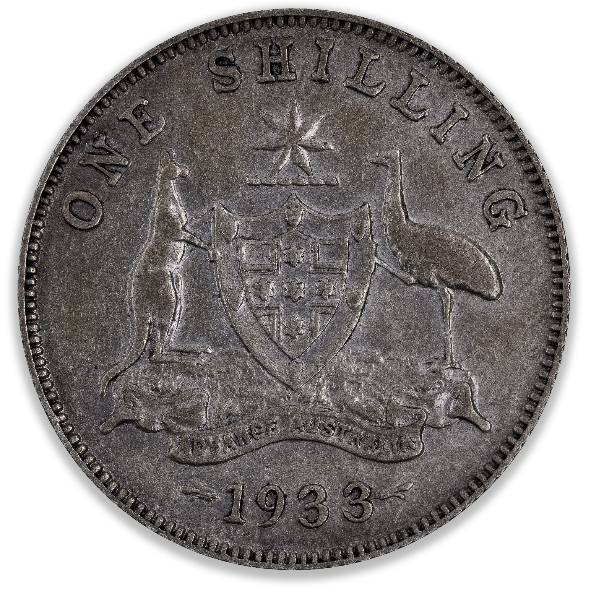 1933 Australian Shilling Fine