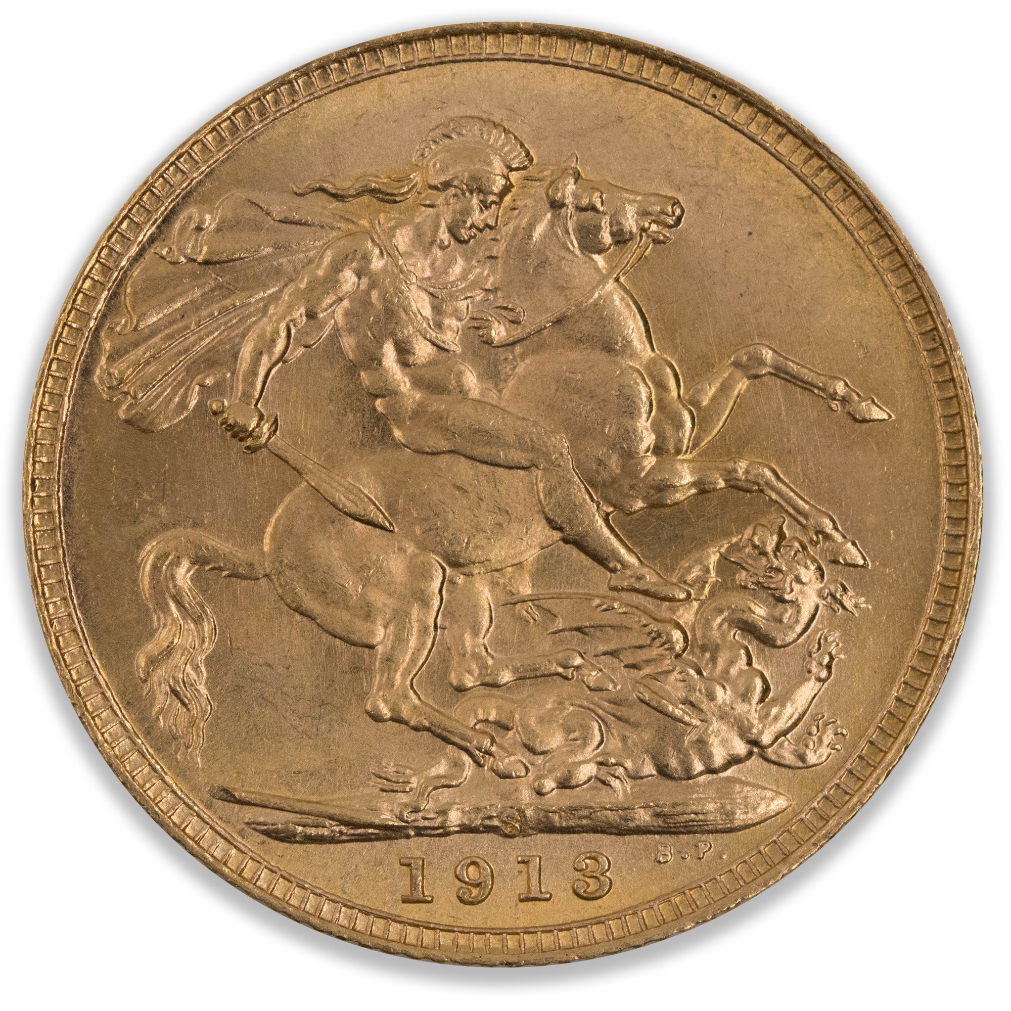 1913S George V Sovereign Uncirculated