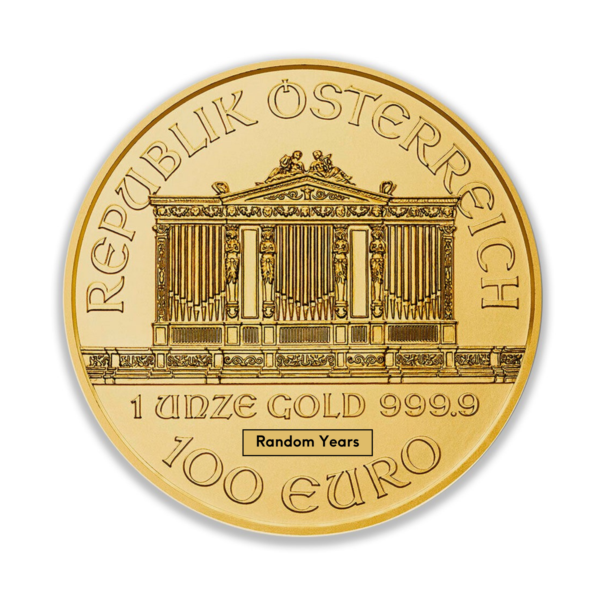 1oz Austrian Gold Philharmonic Coin (Random Years)