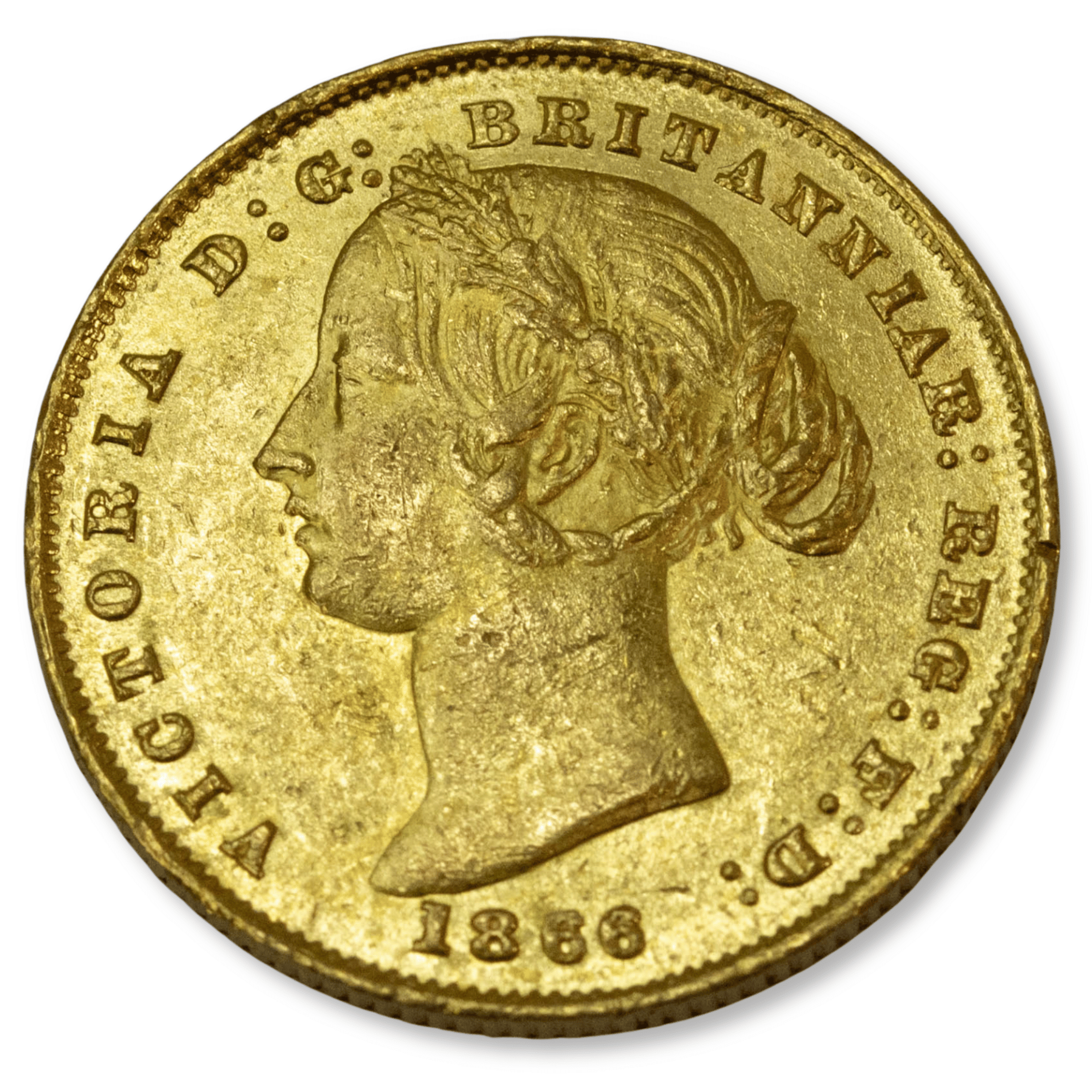 1866 Sydney Mint Sovereign About Extra Fine / Extra Fine