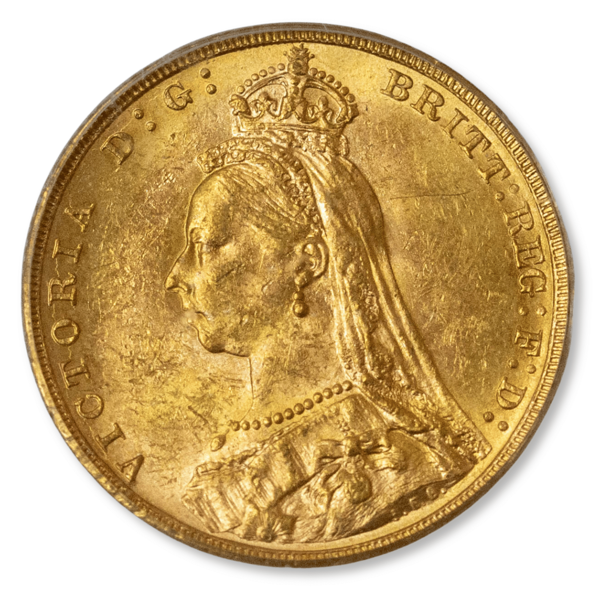 1891M Jubilee Head Sovereign PCGS MS62