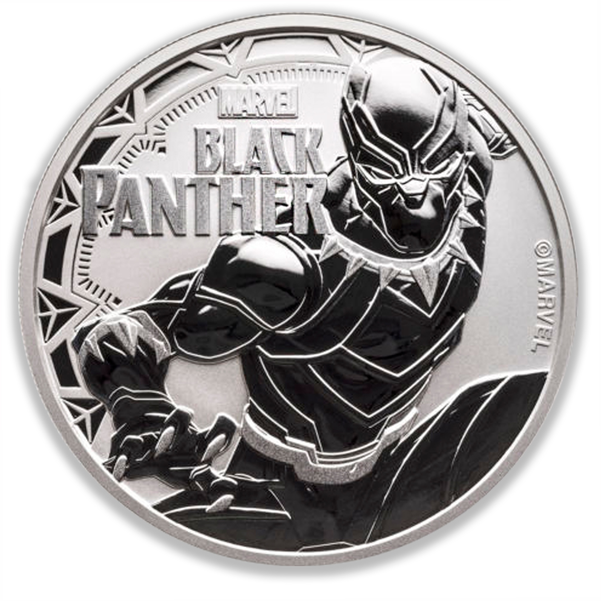 2018 1oz Silver Marvel Black Panther Coin