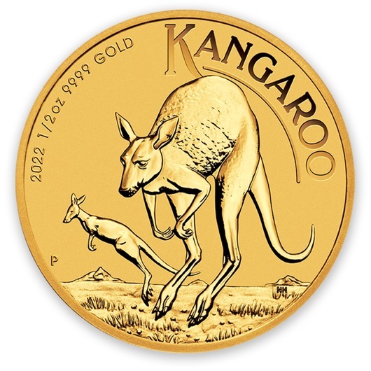 2022 1/2oz Perth Mint Gold Kangaroo Coin