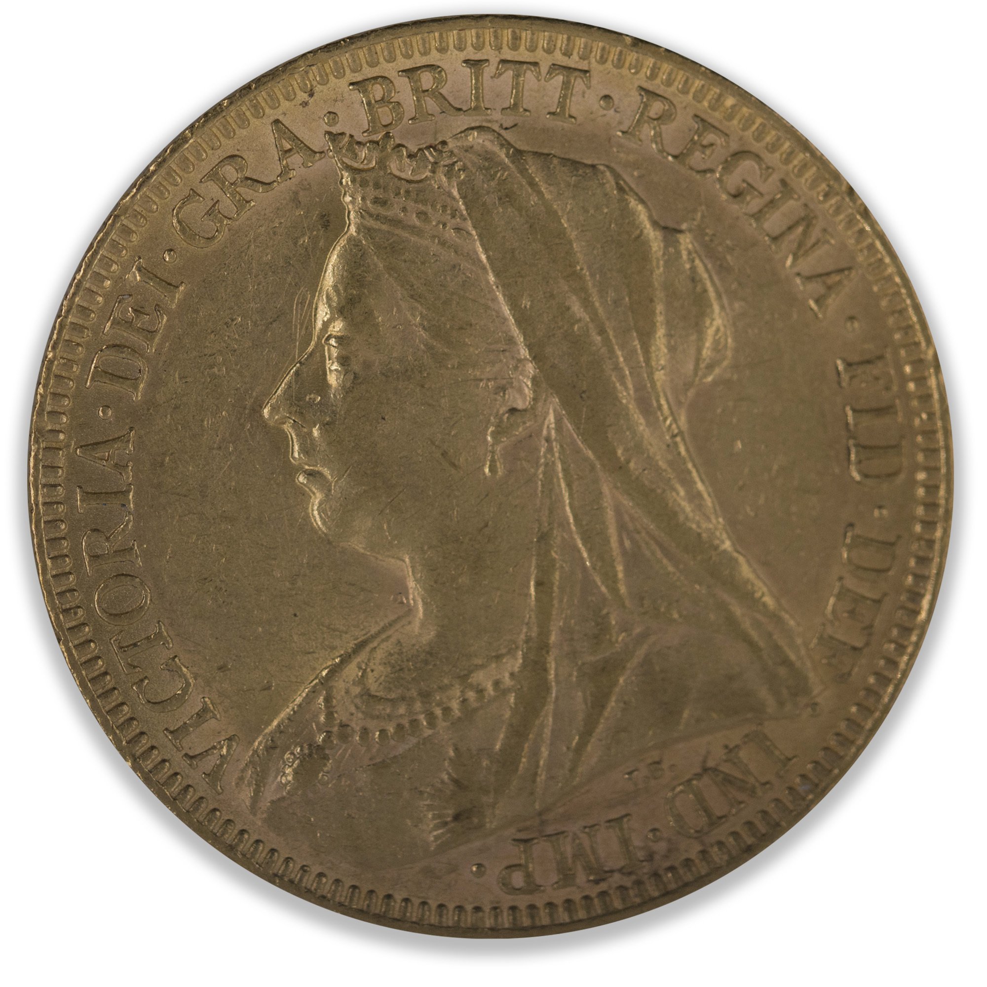 1899P Queen Victoria Veil Head Sovereign Good Very Fine
