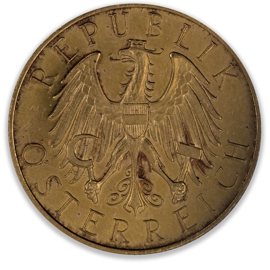 1929 Austria 25 Schilling About Uncirculated