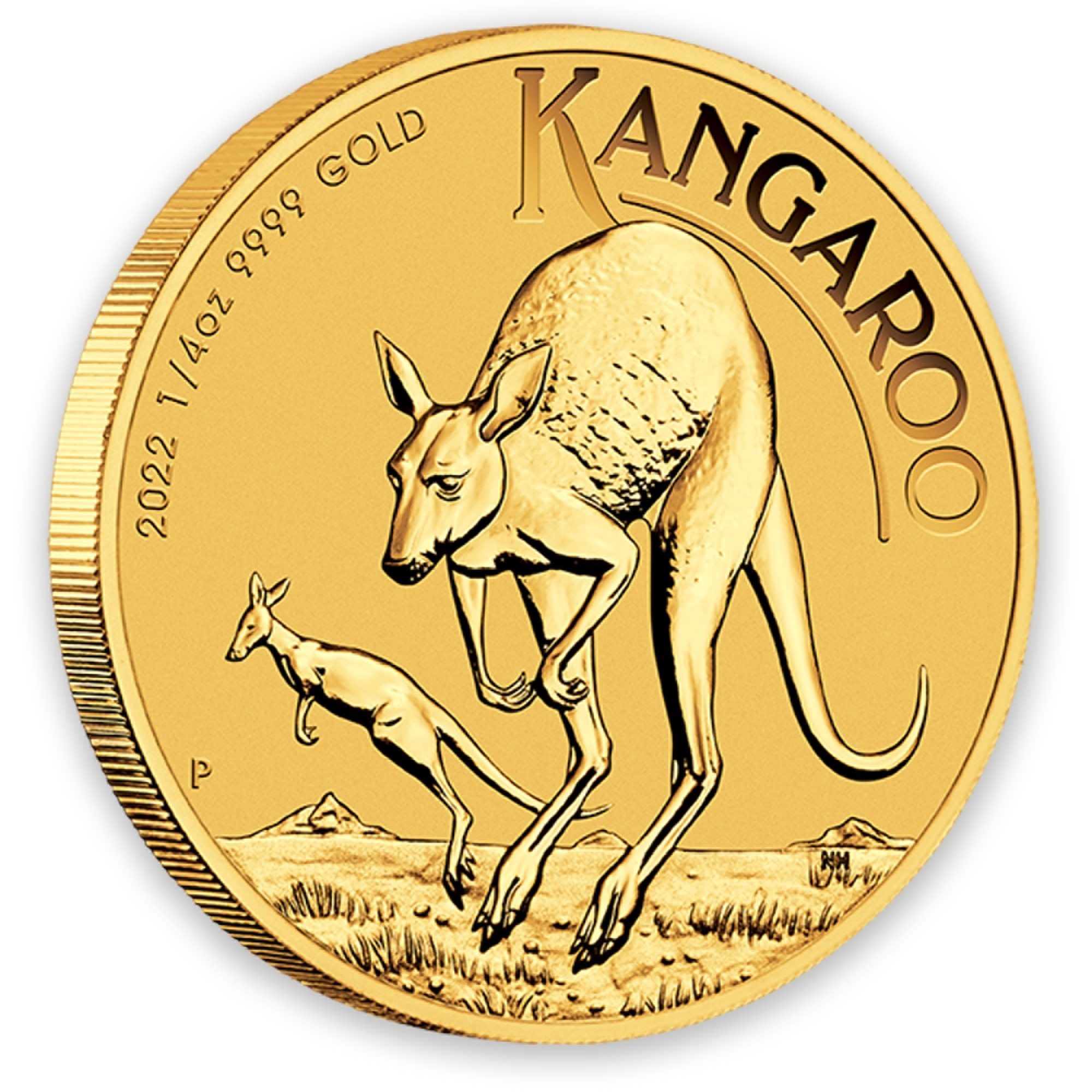 2022 1/4oz Perth Mint Gold Kangaroo Coin