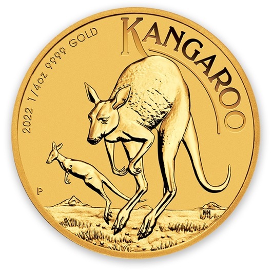 2022 1/4oz Perth Mint Gold Kangaroo Coin