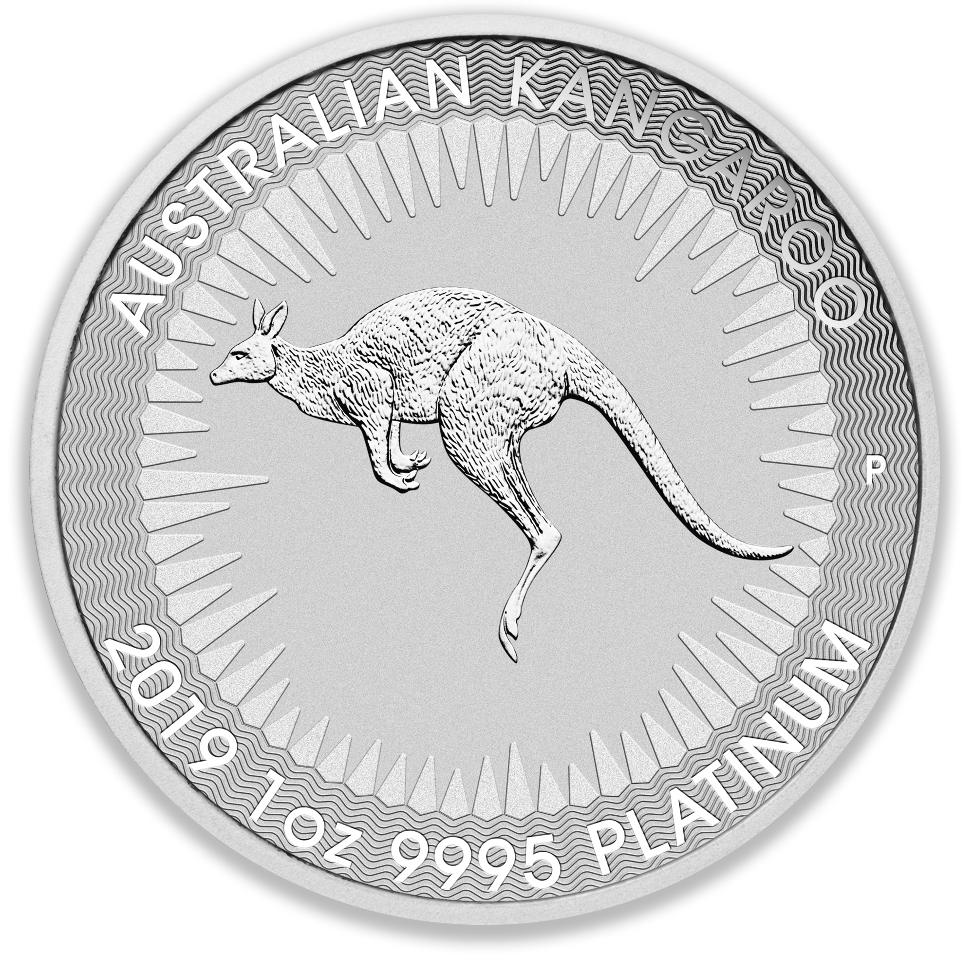 2019 1oz Perth Mint Platinum Kangaroo Coin