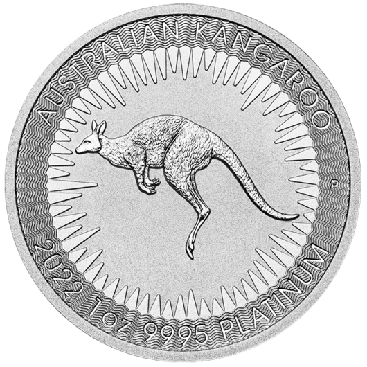 2022 1oz Perth Mint Platinum Kangaroo Coin