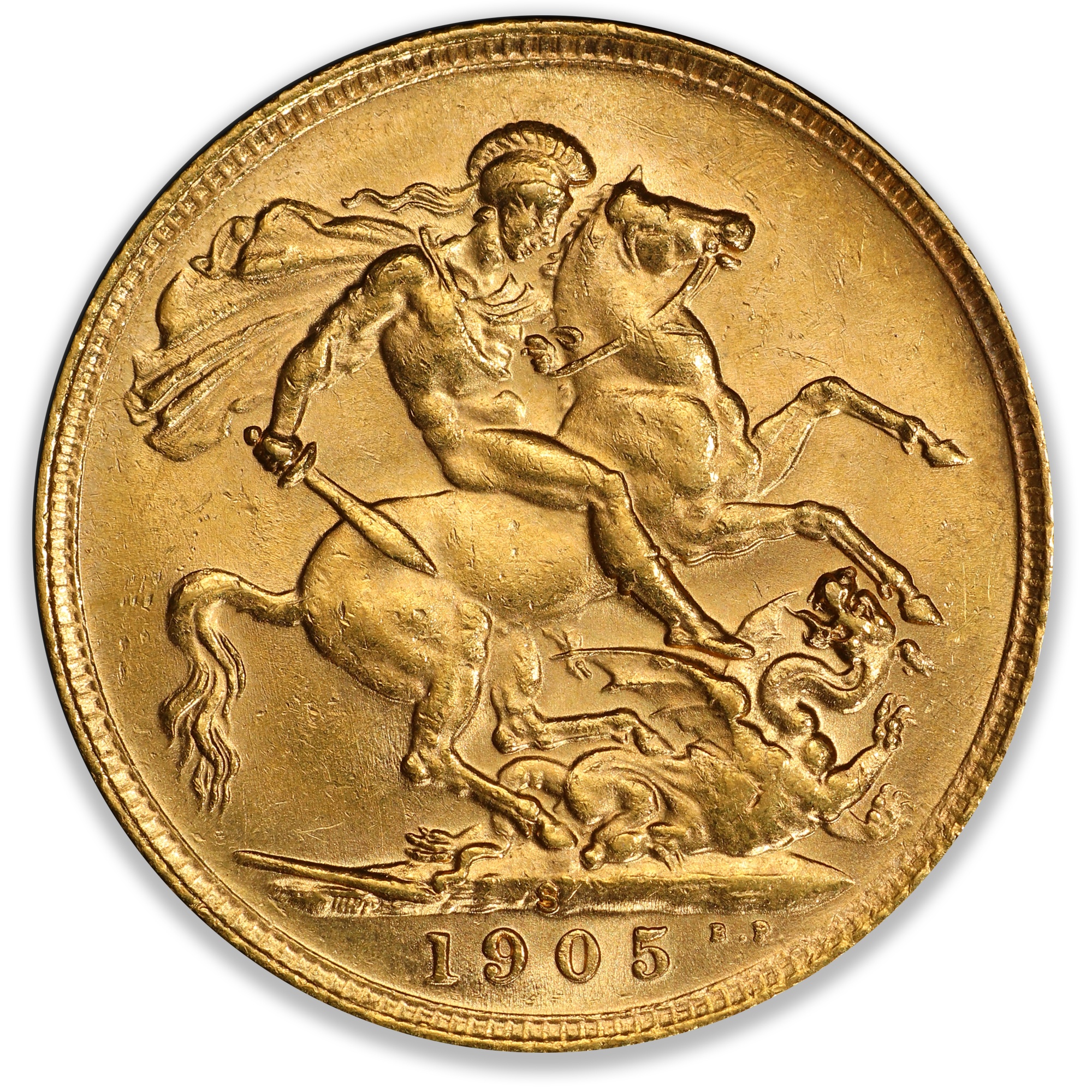 1905S Edward VII Gold Sovereign PCGS MS62