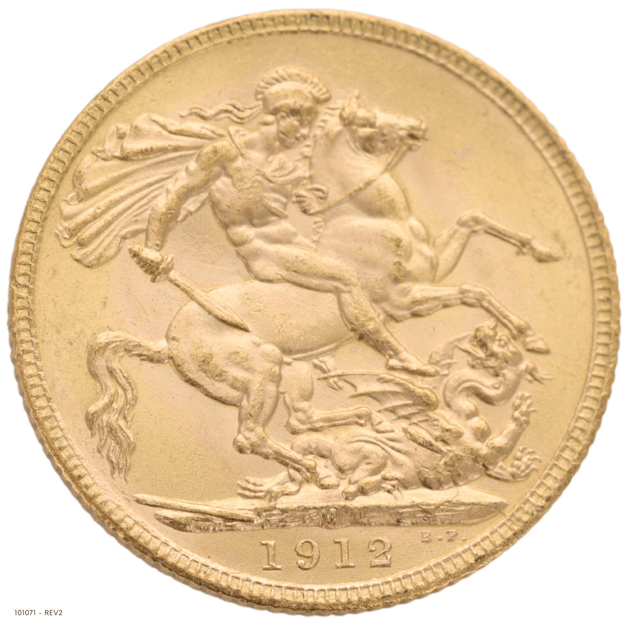 1912M King George V Gold Sovereign Uncirculated