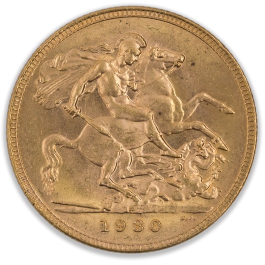 1930P George V Sovereign Uncirculated