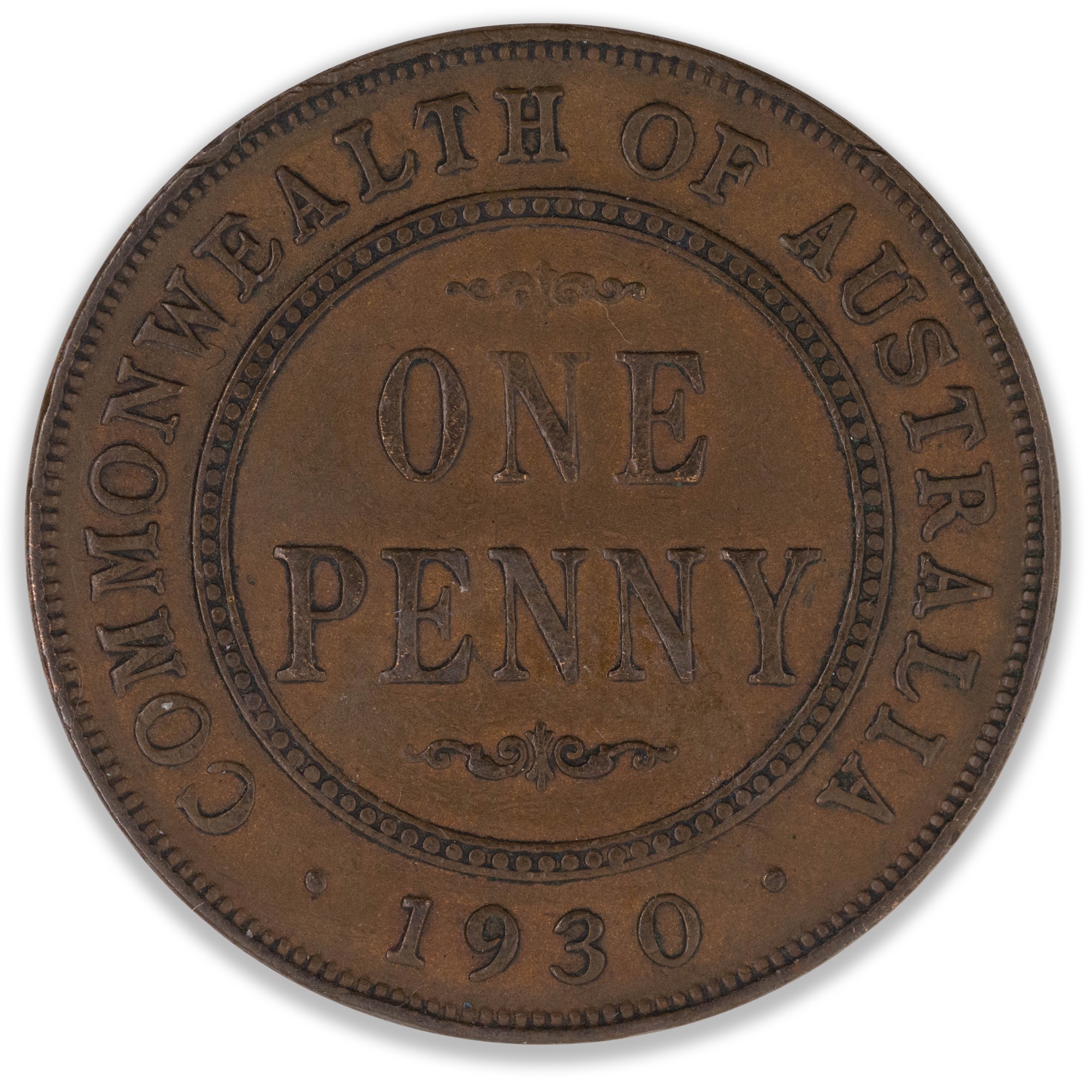 1930 Australian Penny Very Fine
