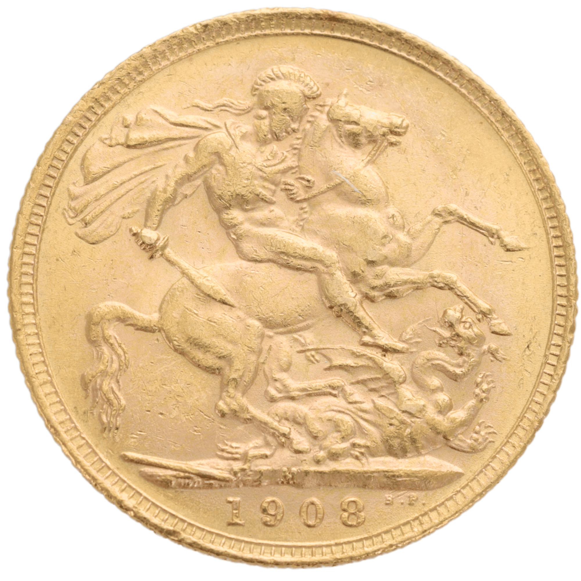 1908M Edward VII Gold Sovereign Uncirculated