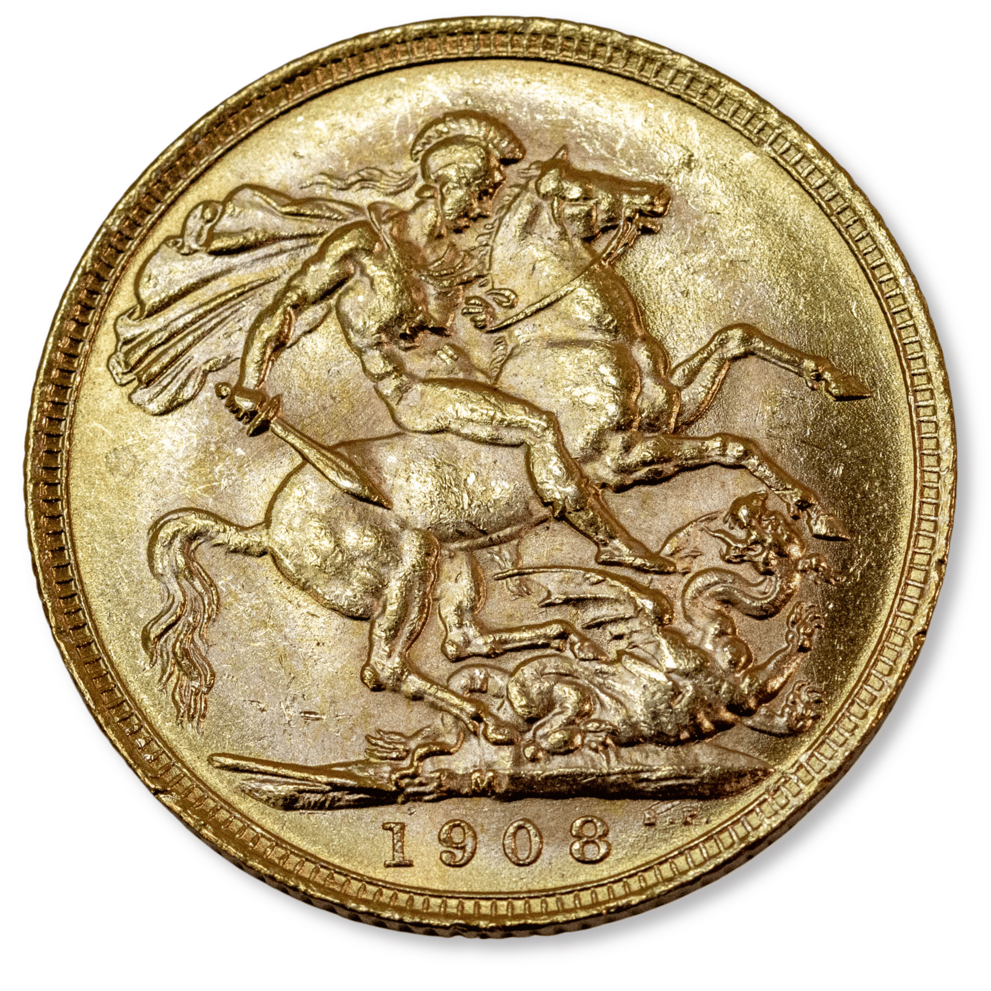 1908M Edward VII Gold Sovereign Uncirculated
