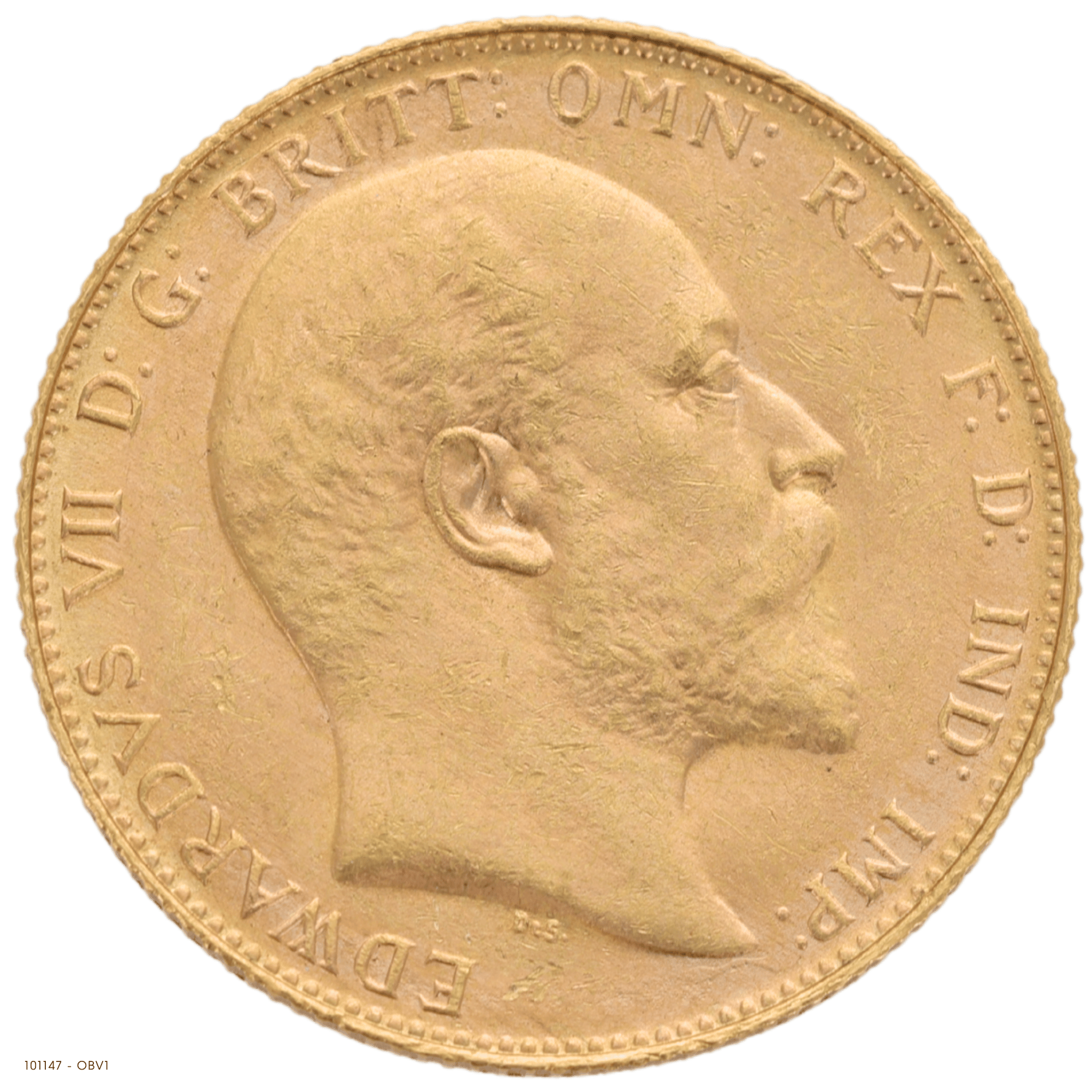 1908P Edward VII Gold Sovereign Uncirculated