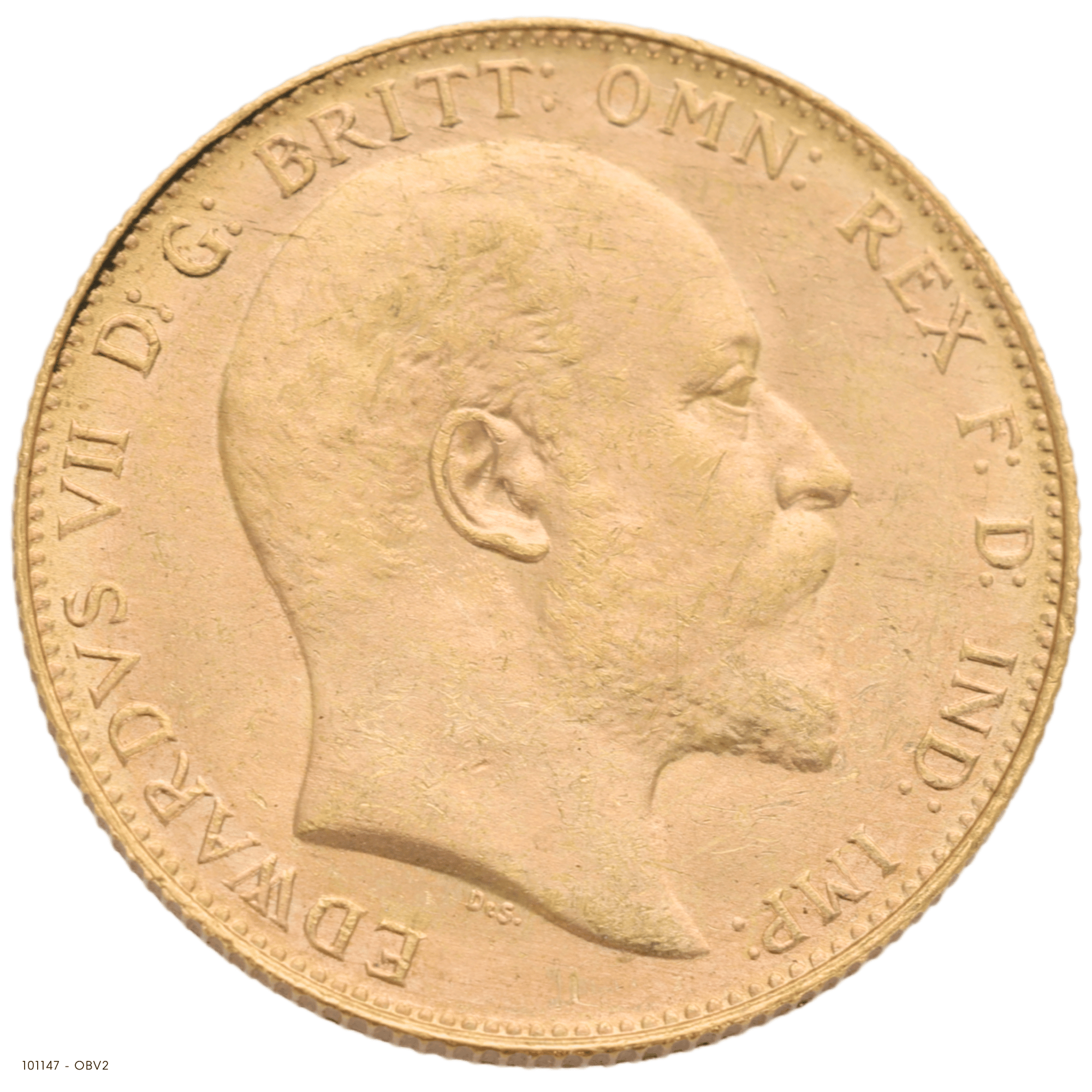 1908P Edward VII Gold Sovereign Uncirculated