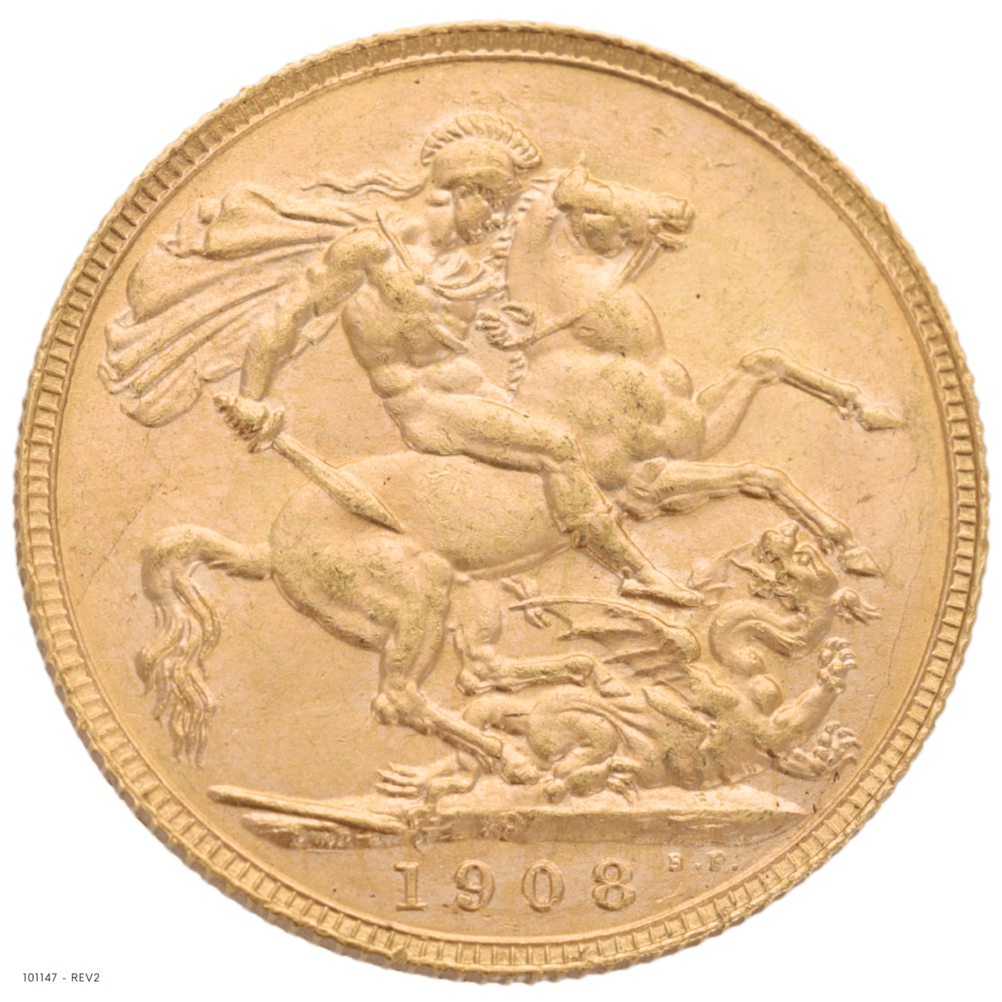 1908P Edward VII Gold Sovereign Uncirculated