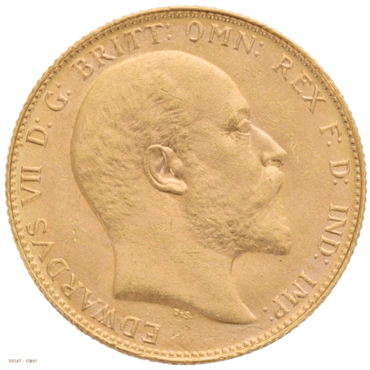 1908P Edward VII Gold Sovereign Uncirculated
