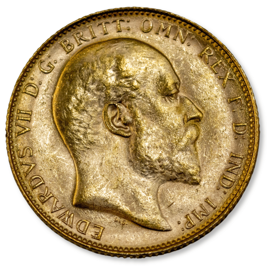 1908P Edward VII Gold Sovereign Uncirculated