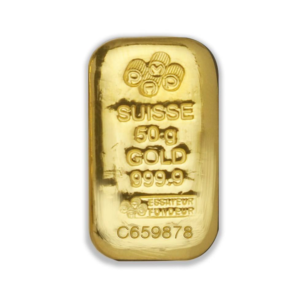 50g PAMP Gold Cast Bar