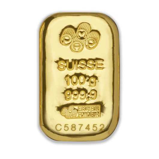 100g PAMP Gold Cast Bar